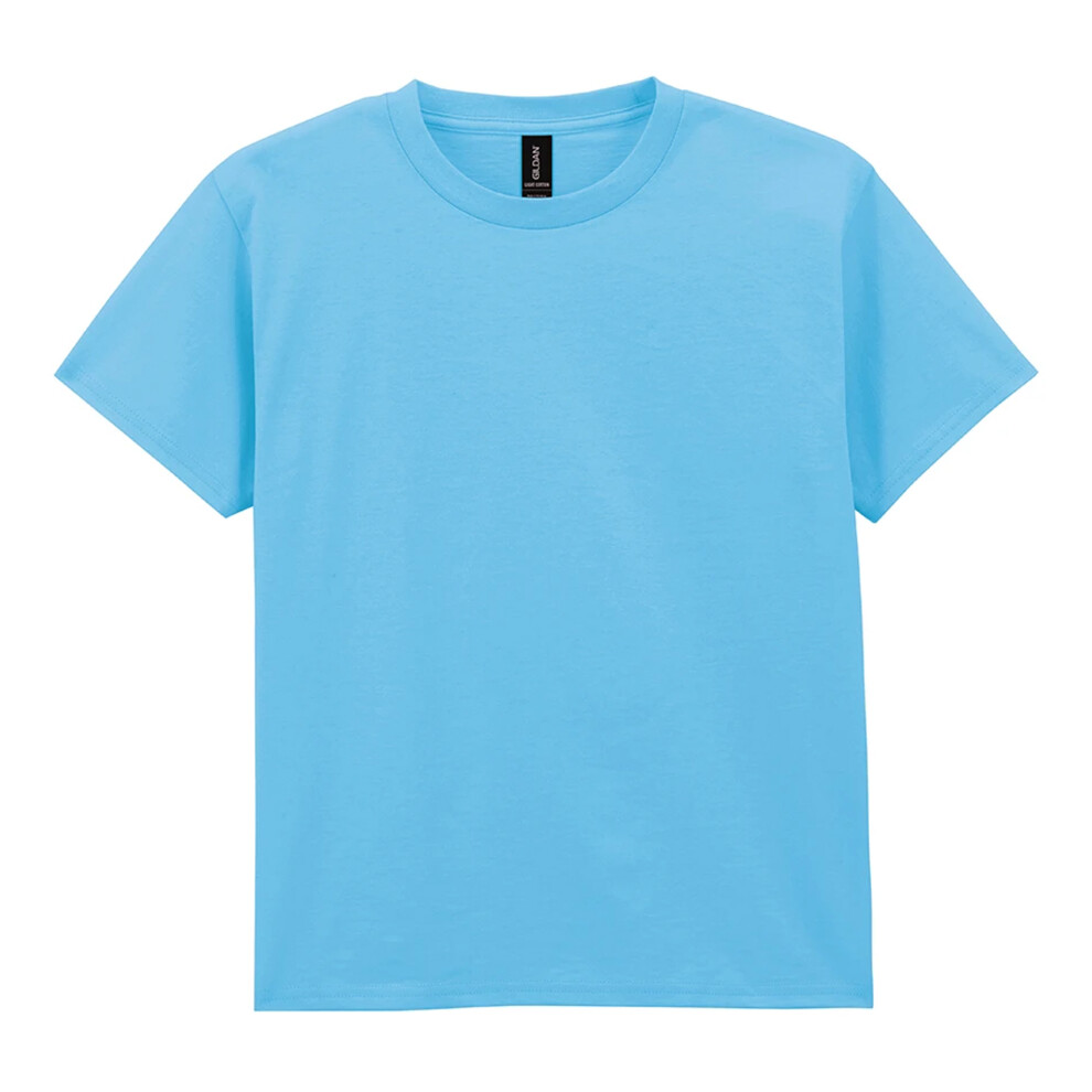 Gildan (7-8 Years, Sky Blue) Childrens/Kids Cotton Lightweight T-Shirt