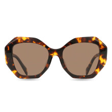 Prada PR 16WSF Asian Fit Polarized VAU05C Women New Sunglasses