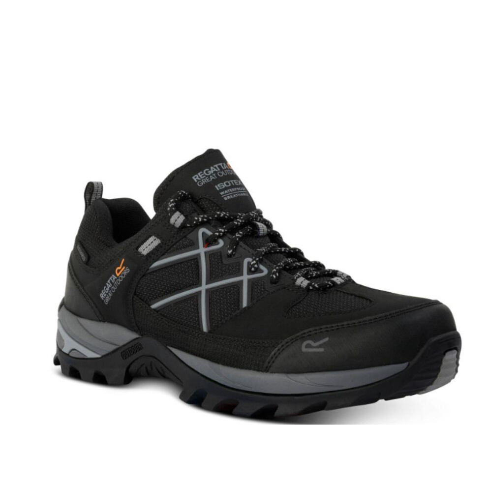 Regatta (6 Uk, Black/Granite) Mens Samaris Iii Low Walking Shoes