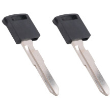 2X Remote Emergency Key Entry Blank Blade Uncut Insert PG543K For SX-4 Grand Vitara 2006-2012 (Black)