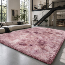 (Tye Dye Pink, 160 x 230cm (5ft 3" x 7ft 6")) Thick Shaggy Non Slip Rugs Living Room Area Rugs Hallway Runner Round Rugs & Door Mats