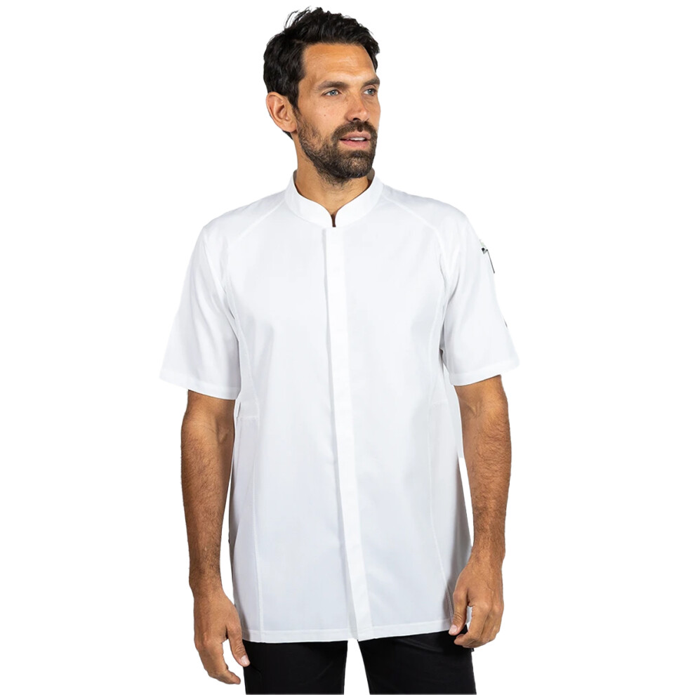 (Xxl, White) Le Chef Unisex Adult Stay Cool Short-Sleeved Chef Jacket 5063918714877