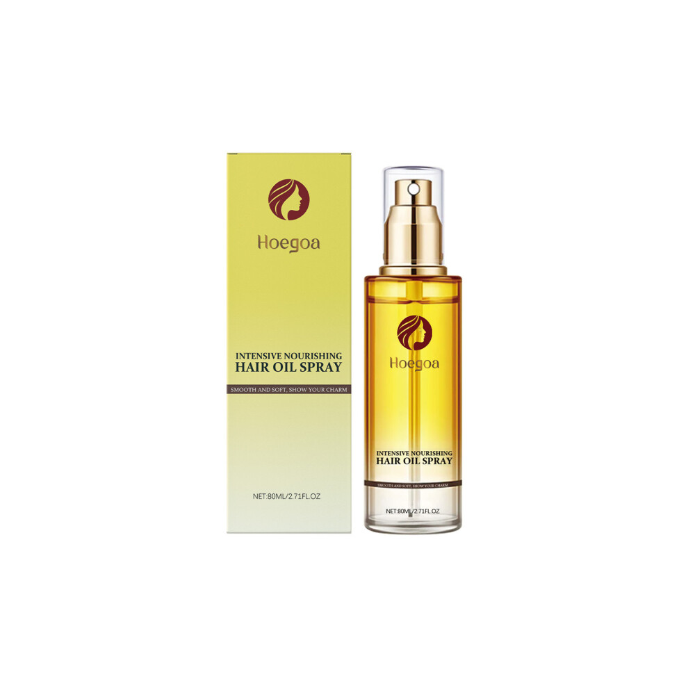 (80ml) HOEGOA nourishing hair care essential oil spray smoothes, nourishes, moisturizes and improves dry, permed and dyed hair care spray