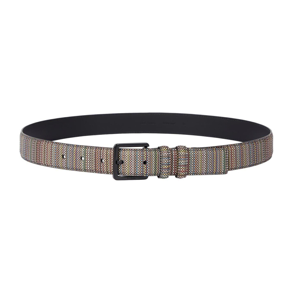 Paul Smith (94Cm, Multicoloured) Mens Stripe Webbed Belt