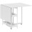 Four-Person Drop Leaf Table - White 3
