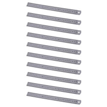 10X Stainless Steel Ruler Measure Metric Function 30cm 12Inch
