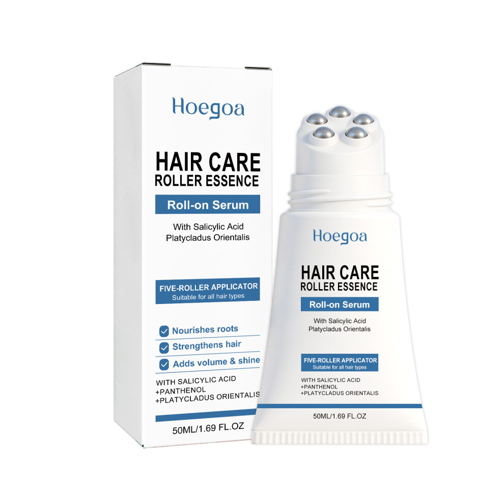 (50ml) HOEGOA Moisturizing Hair Care Roller Essence Mildly nourishes and massages the scalp for daily refreshing, smooth and plump hair care