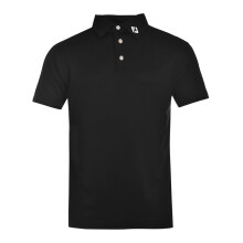 (L, Black) FootJoy Mens Logo Polo Shirt