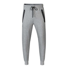 (S, Grey Marl) Kappa Mens Polycotton Logo Jogging Bottoms