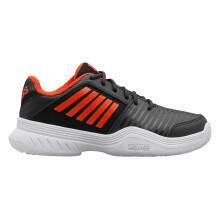 (1 UK, Black/Orange) K-Swiss Womens/Ladies Court Express Omni Leather Tennis Shoes
