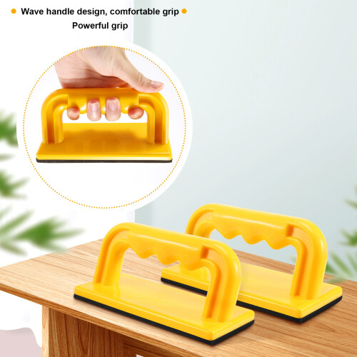 Wood Cutting Push  Stick Block 2-Pack Set – Angle Handle Foam Pad Holder Blocks For Cutting  Jointer, Table Saw 2