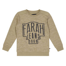 (8-9 Years, Brown) Farah Childrens/Kids Camo Crew Neck Sweatshirt
