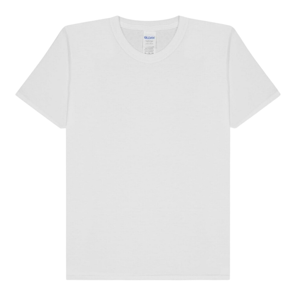 Gildan (12-14 Years, White) Childrens/Kids Soft Style Ringspun Cotton Regular T-Shirt