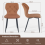AINPECCA 4PCS Dining Chairs PU Leather Kitchen Coffee 7