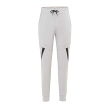 (S R, Grey) Lonsdale Mens Tapered Jogging Bottoms