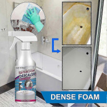 (2pcs) 1-5X Bathroom Cleaning Spray Shower Glass Descaler Anti Mold Cleaning Bathtub Toilet Descaling Limescale Cleaner Bathtub Cleaner Foam NEW
