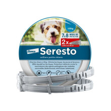 Vlooien- en tekenband voor honden (tot 8 kg) – 2 stuks
