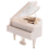 Piano Music Box, White Clockwork Mechanical Musical Boxes 3
