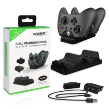 (Schwarz) Kompatibel mit XBOX ONE Controller Dual-Ladestation mit 2 Akkus