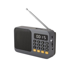 Radio FM Radio DAB Portátil Pequeña Recargable Caja de Sonido de Emergencia para Radioaficionados Altavoz de Música Vintage Reproductor de M
