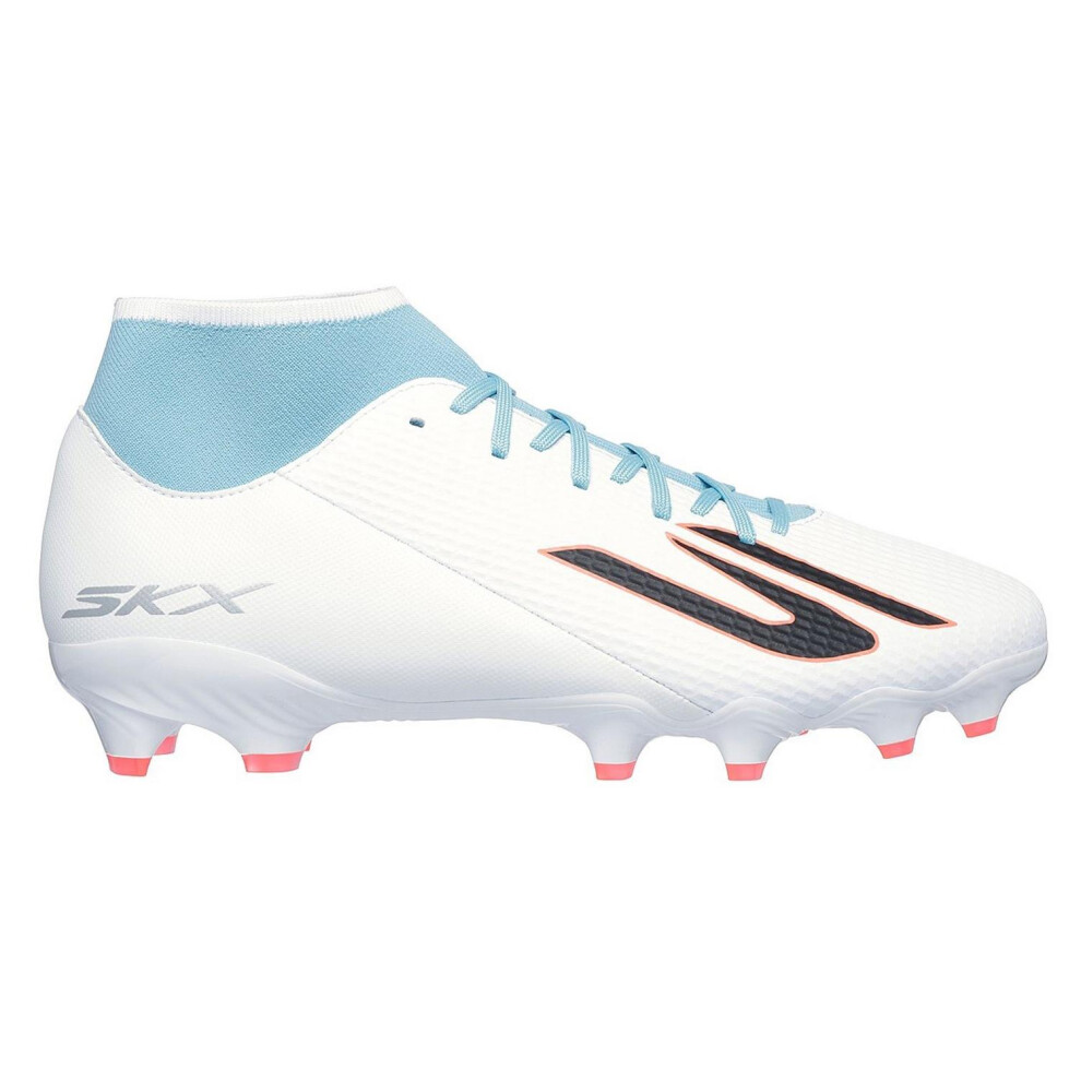 Skechers (8 Uk, White/Blue) Mens Skx_2 Academy Firm Ground Football Boots