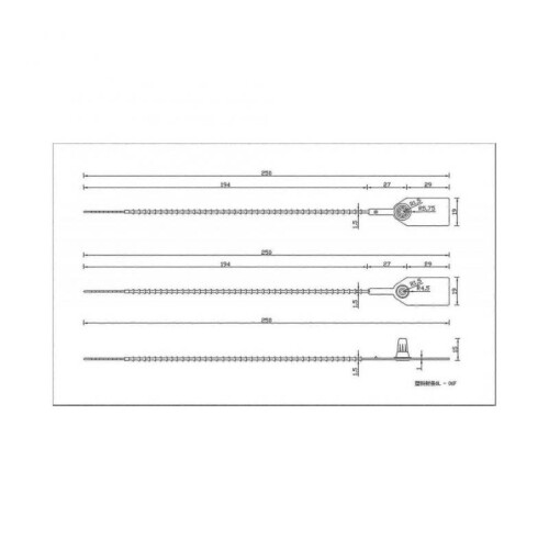 100 Plastic Tamper Seals, Zip Ties for Fire Extinguishers Pull Tite Security Tags Numbered Disposabl-B17 1