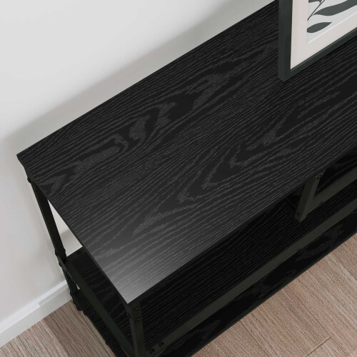 VidaXL vidaXL Console Table Black Oak 100 x 30 x 75 cm Engineered wood 1