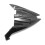Motorcycle Carbon Fiber Finish Front Middle Headlight Fairing for   650 ER6F 2012-2016 6