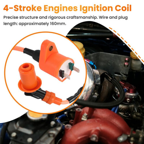 Racing Ignition Coil++CDI Box For GY6 50cc-150cc 4-Stroke Engines ATV 2