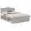 VidaXL vidaXL Bed Frame Grey Sonoma 150 x 200 cm Solid Pine Wood 3