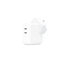 Zasilacz z dwoma portami USB-C o mocy 35 W, kompatybilny z urządzeniami iPhone 15/14 Pro, MacBook i iPad