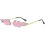 Fire Flame Sunglasses Rimless Wave Glasses Fire Shape Eyewear For PartyPink 1