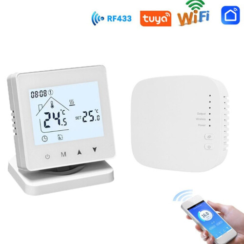 Wireless Thermostat Programmable WiFi Thermostat Tuya Temperature Controller for Gas Boiler Room Heating 1