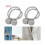 2 Silver Magnetic Ball Curtain Tiebacks Tie Backs Buckle Clip 1