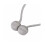 2 Silver Magnetic Ball Curtain Tiebacks Tie Backs Buckle Clip 4