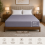 (Double (137 x 190 cm)) Extra Deep 25cm Grey Fitted Bed Sheets Pillowcases 1