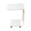 C Shaped Rolling Side Table E1 MDF Top Metal Frame with Wheels & Storage bag, White 4