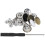 Messing Jeansknöpfe Set 20mm ohne Nähen 17