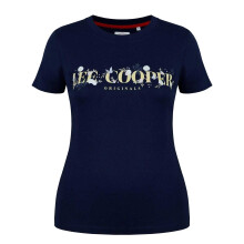 (16 UK, Navy Blue) Lee Cooper Womens/Ladies Classic Floral Logo T-Shirt