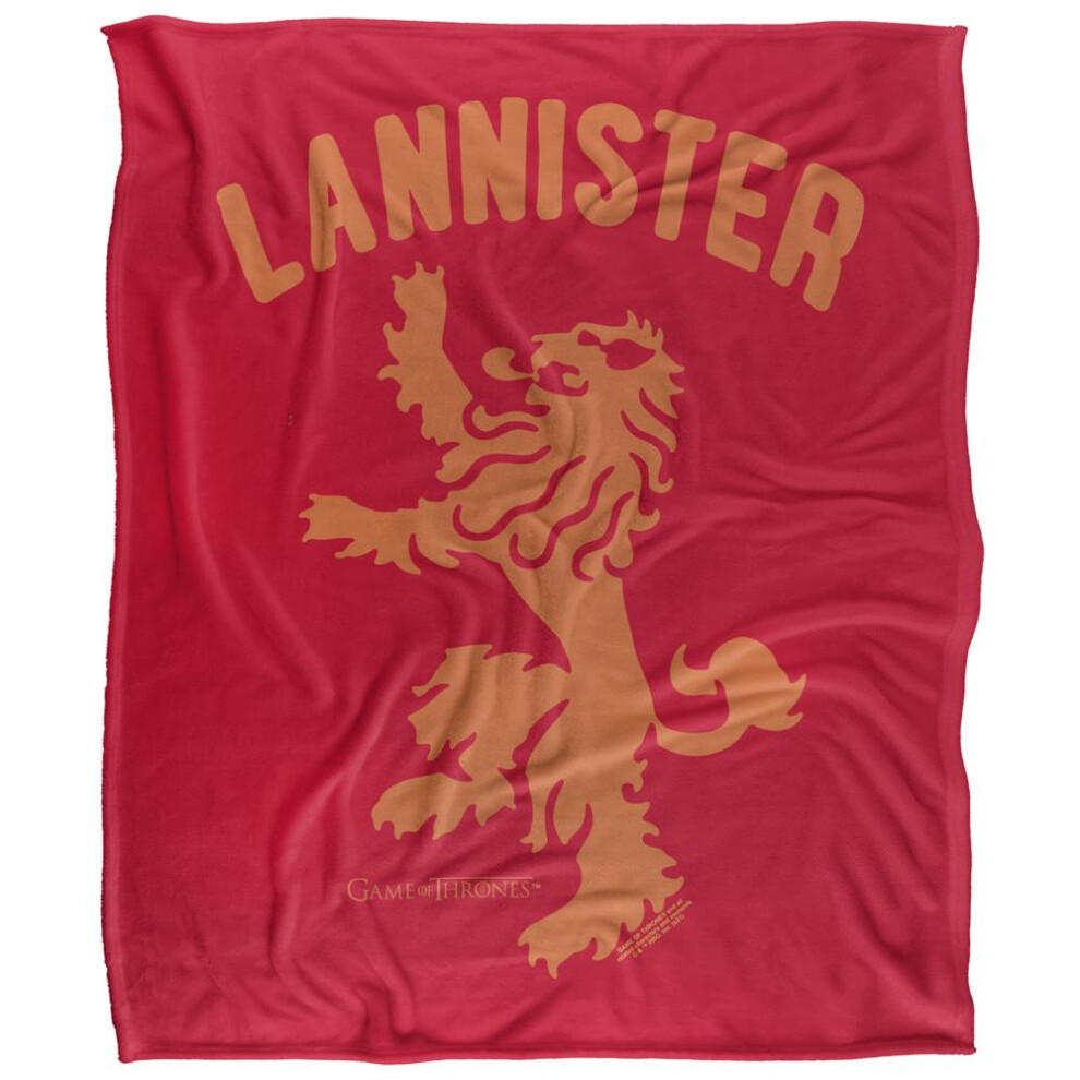 Game Of Thrones (36In X 58In, Multicoloured) Lannister Crest Blanket