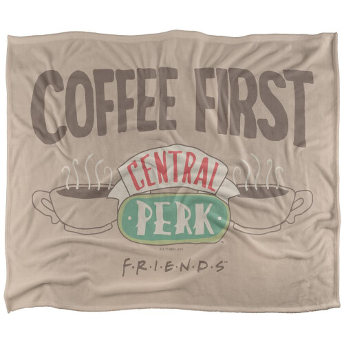Friends (36in x 58in, Multicoloured) Friends Coffee First Blanket