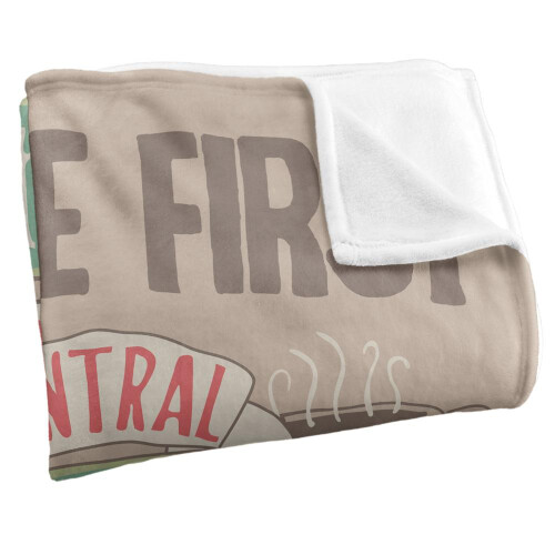 Friends (36in x 58in, Multicoloured) Friends Coffee First Blanket 1