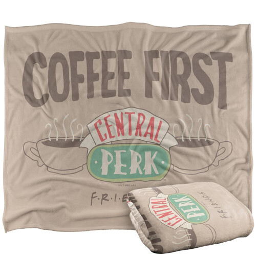 Friends (36in x 58in, Multicoloured) Friends Coffee First Blanket 2