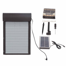 Metall Hühnerklappe Timer Solar