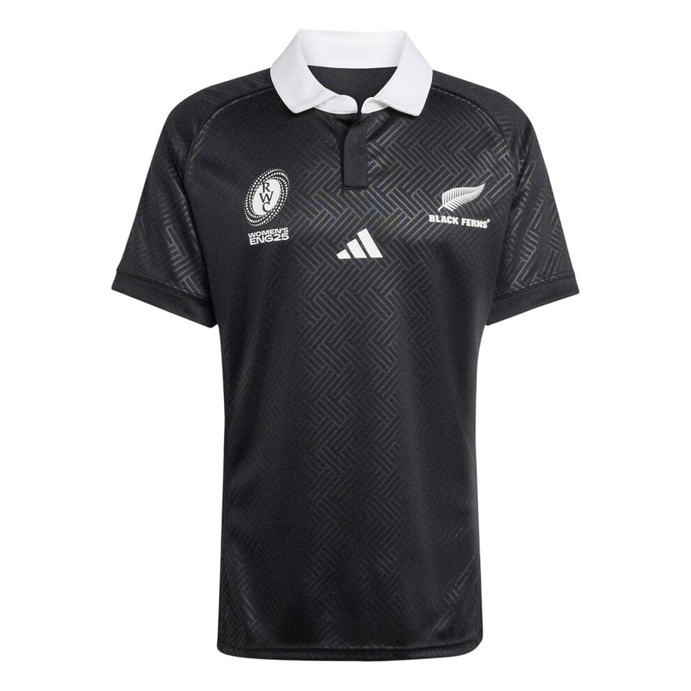 Adidas (S, All Black) Mens 2025 Black Ferns Rugby Jersey