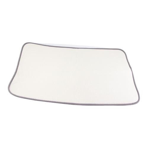 3-teiliges Badezimmermatten-Set Steinoptik Grau 1