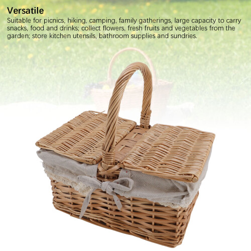Korb aus Rattan für Picknick