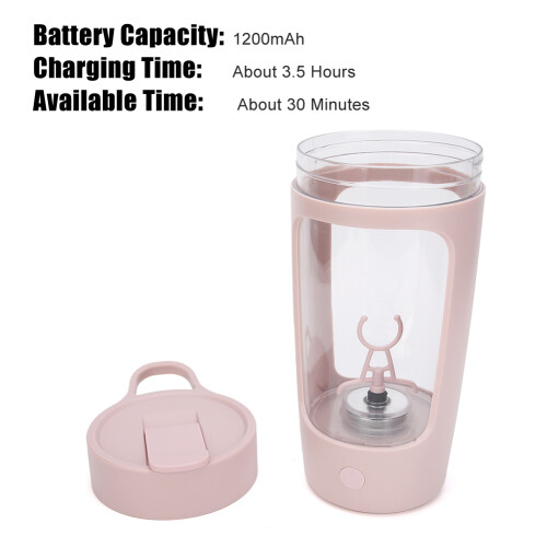 USB Mixer 650ml Pink tragbar 2