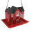 Vogelfutterhaus aus Eisen, rot 4