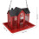 Vogelfutterhaus aus Eisen, rot 21